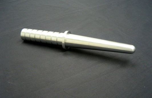 Tapered Anal Rod Dildo Stick in Aluminum