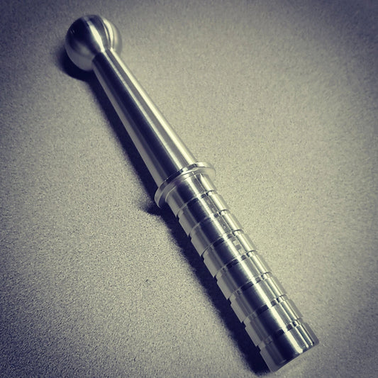 Ball Tip Anal Rod Dildo Stick in Aluminum