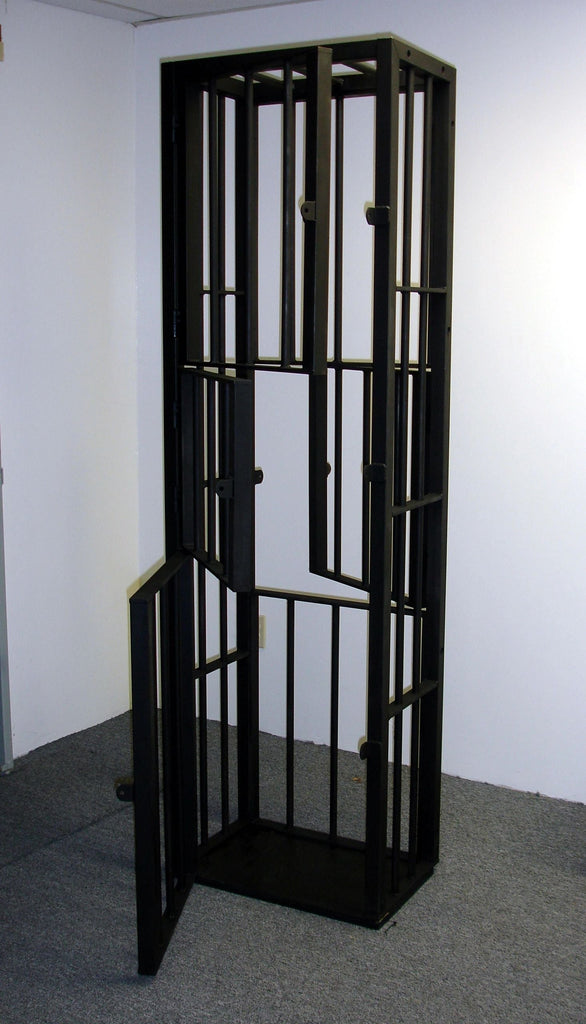 Powder Coated Jail Cell Upright Steel Bondage Slave Cage