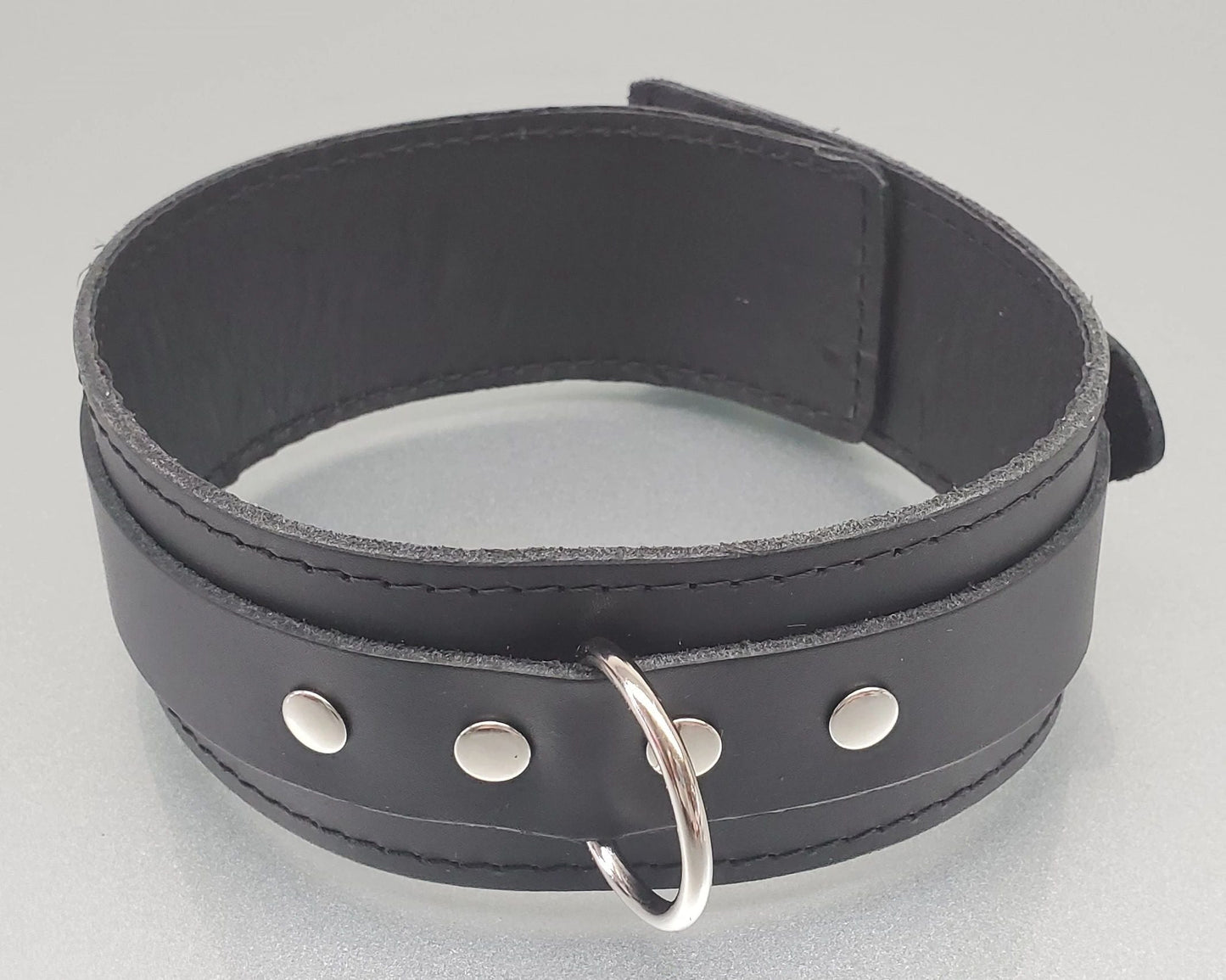 Leather D-Ring Collar Restraint (2" Wide)