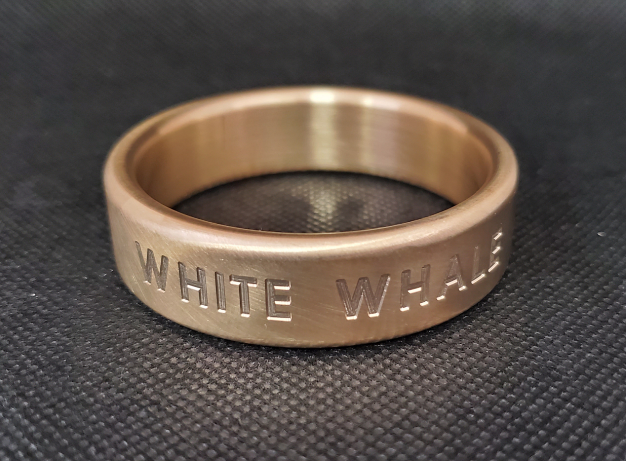 Custom Engraved Personalized Glans Rings & Cockrings in Shiny Polished Brass