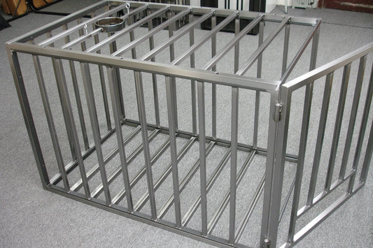 Puppy Slave Cage Steel Bondage Enclosure