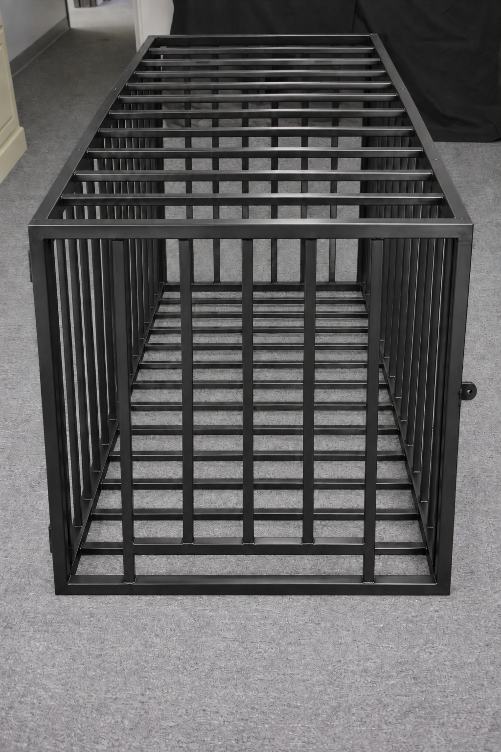 XL Puppy Slave Cage Steel Bondage Enclosure