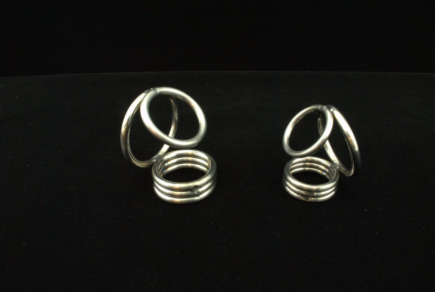 Custom Sized King Cobra Cock Cage Cockring Ball Stretcher Stainless Steel SS