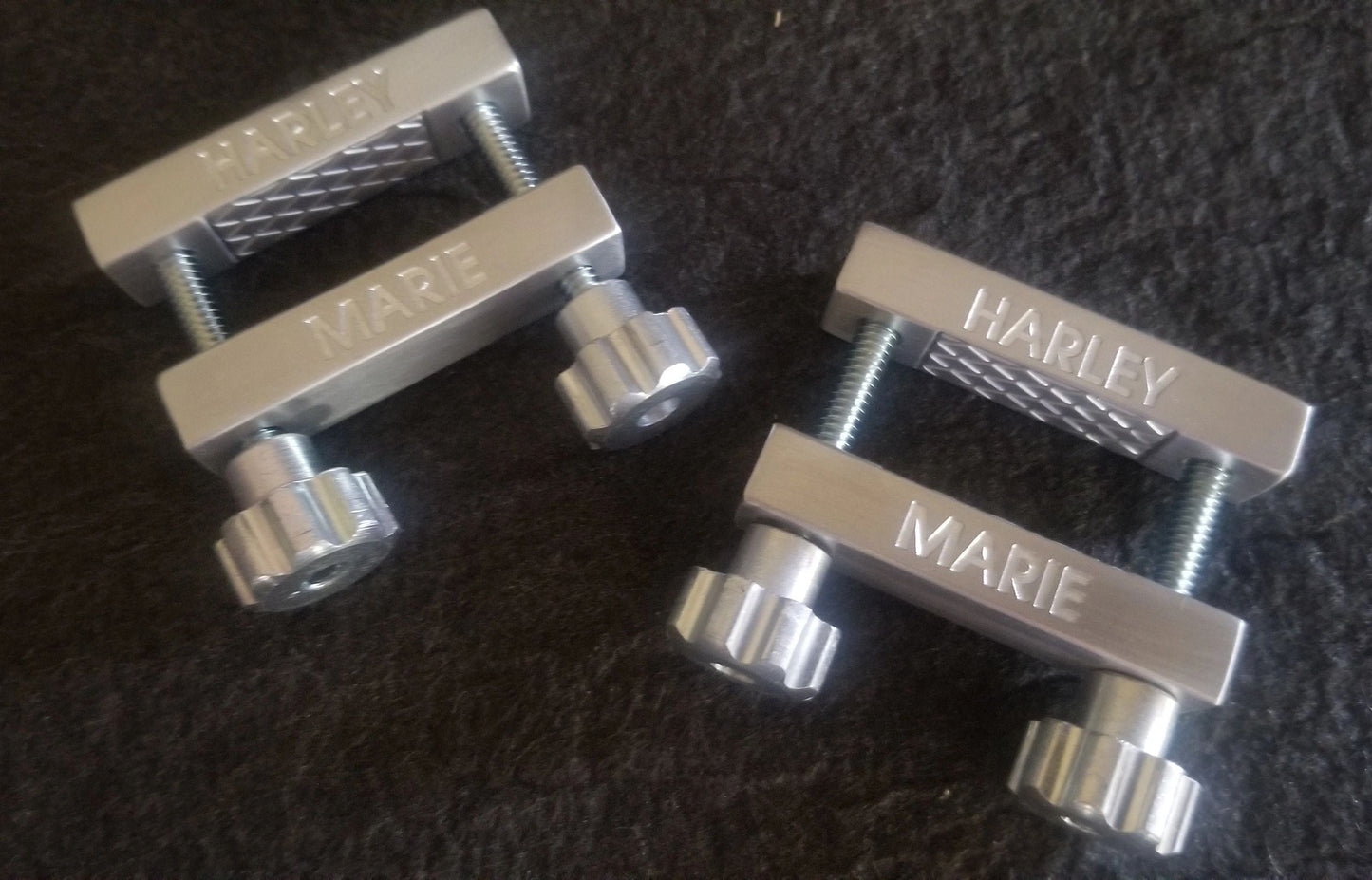 Custom Engraved Extreme Nipple Clamps in Aluminum