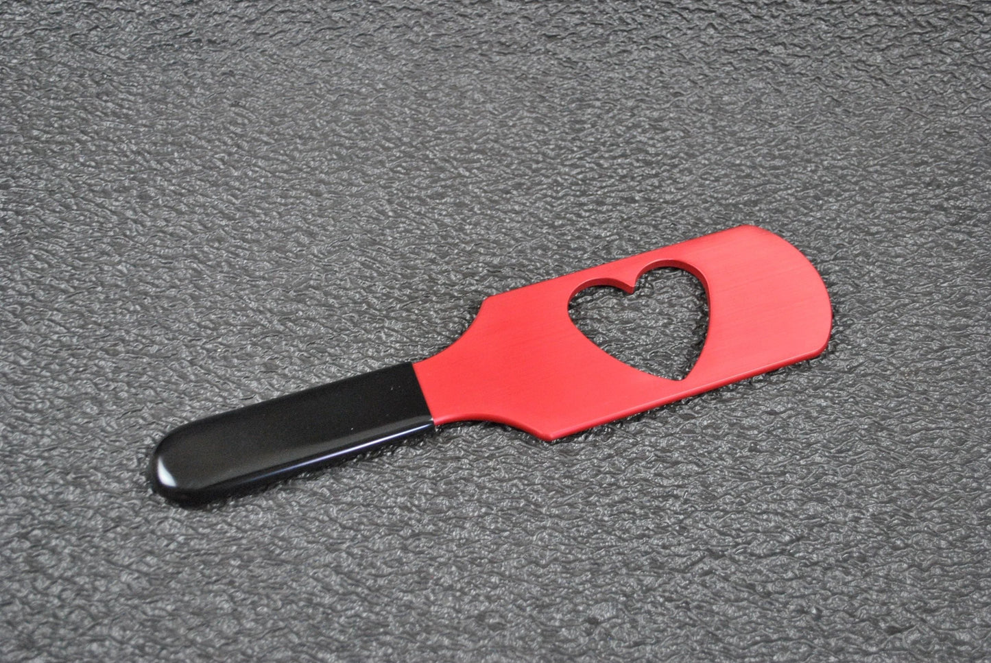 Love Hurts Heart Spanking Paddle in Aluminum