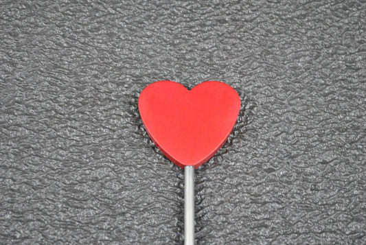Heart Tip Riding Crop Slapper in Aluminum