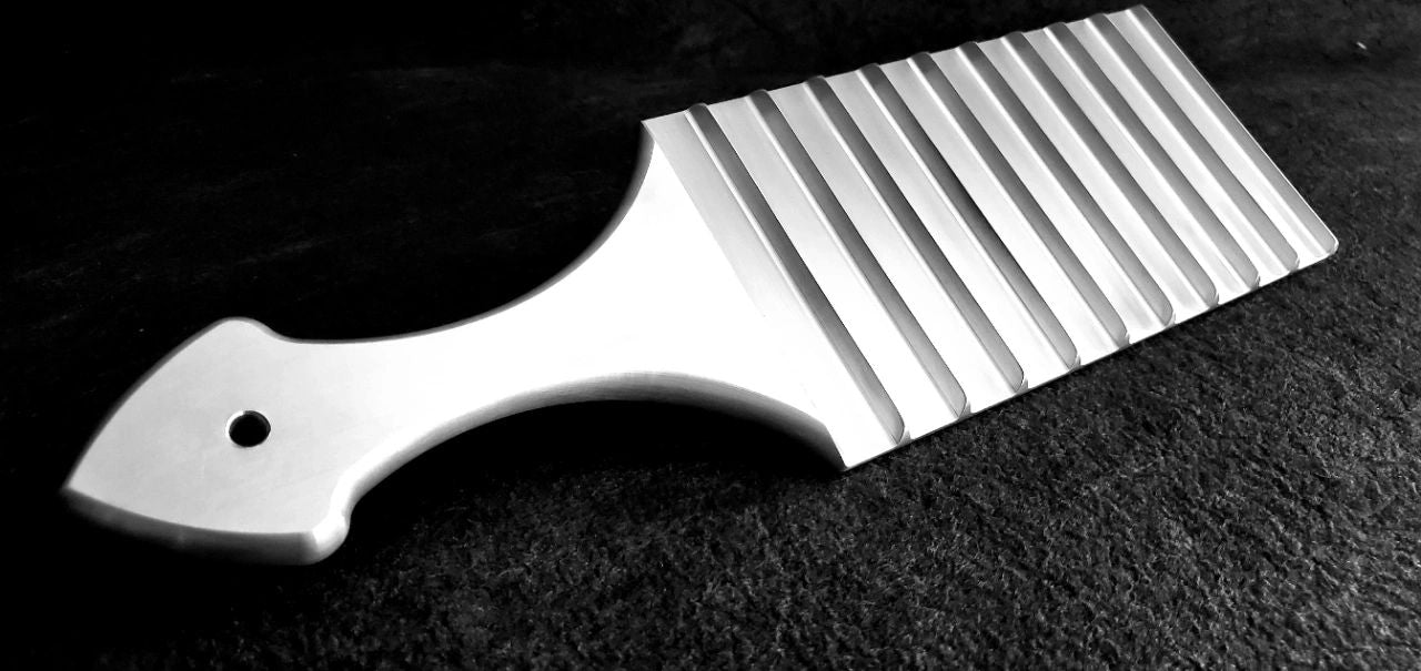 Devil's Accomplice Spanking Paddle in Aluminum