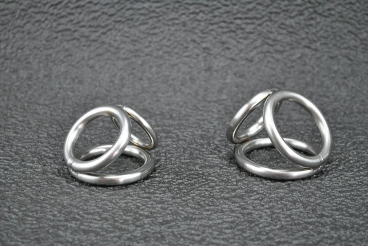 Heavy Duty Triple Rings Cock Cage in Stainless Steel