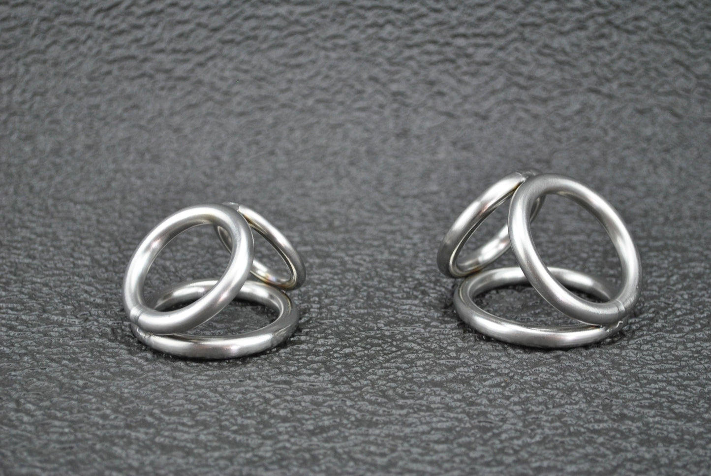 Electro Heavy Duty "HD" Triple Rings Cock Cage Cockring in Stainless Steel