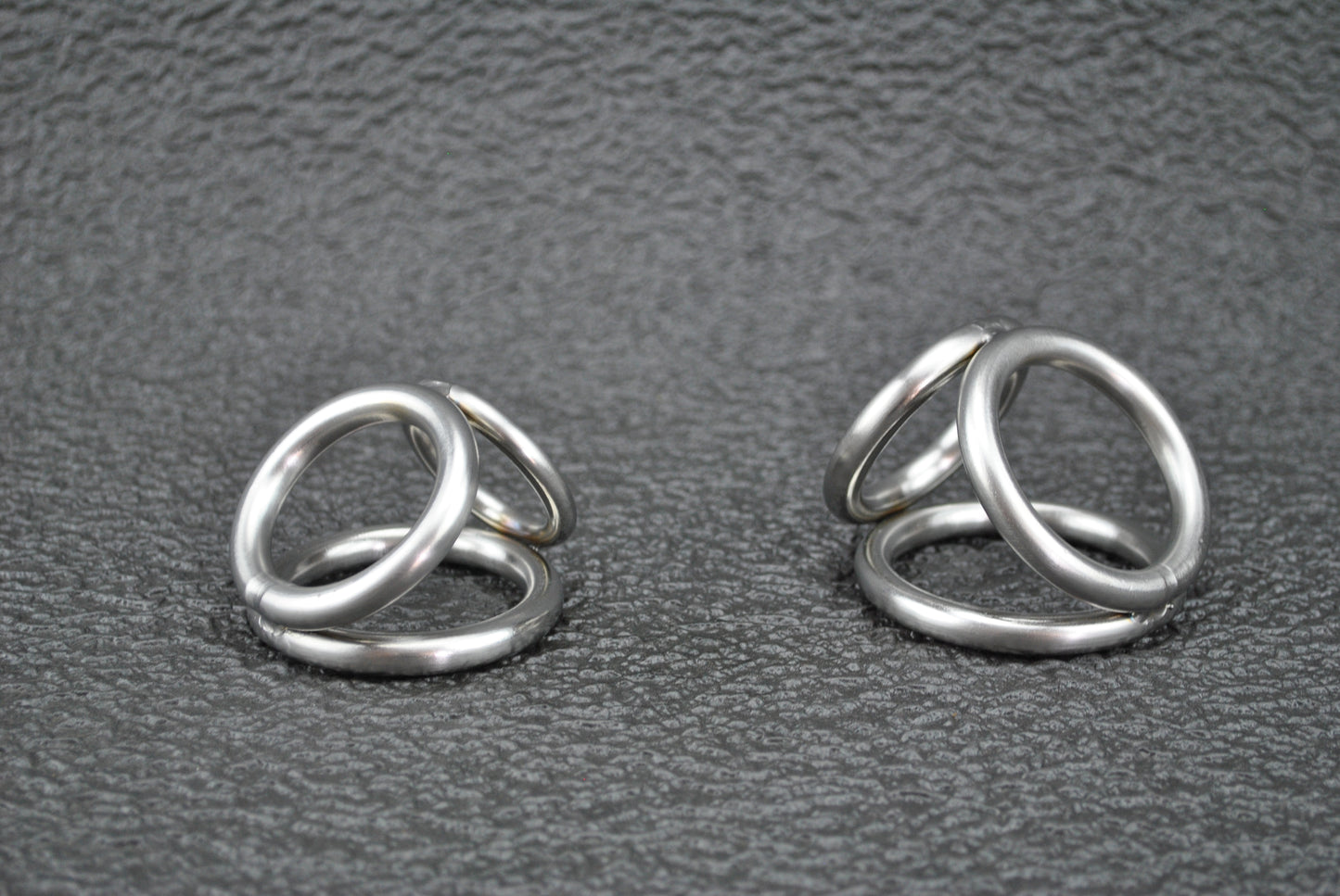 Custom Sized Heavy Duty Triple Rings Cock Cage in Stainless Steel SS