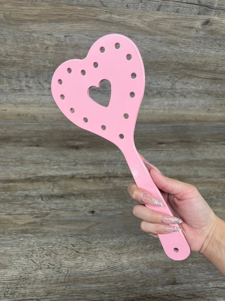 Harley's Heart Pretty in Pink Aluminum Spanking Paddle