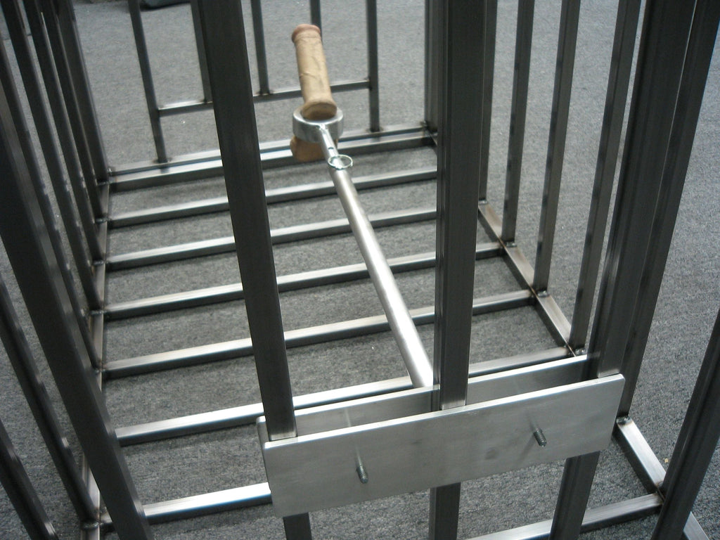 Ball Stretcher CBT Attachment for Stand Up Jail Cell Cage & Puppy Cage