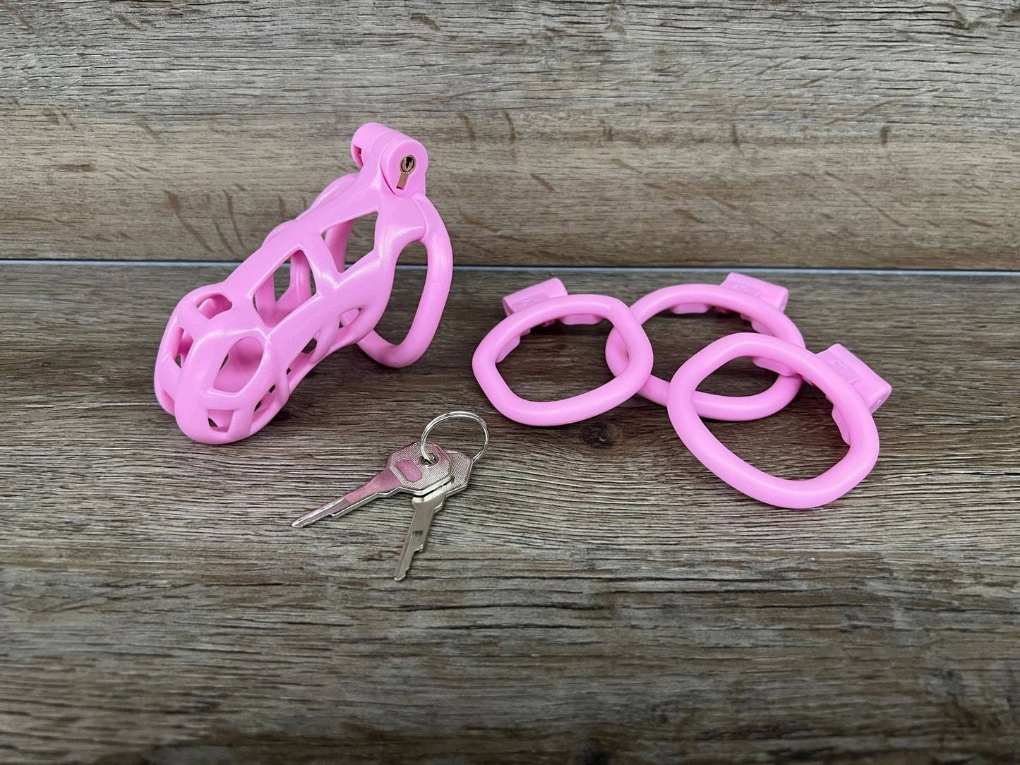 The Pink Sissy Chastity Cock Cage - CBT Cuckold CBT Cock Ball BDSM Chastity Cage Belt 3D Printed