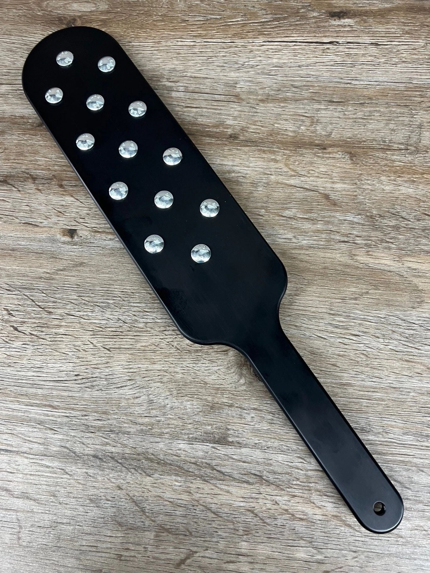 Black Beauty Spanking Paddle in Anodized Aluminum