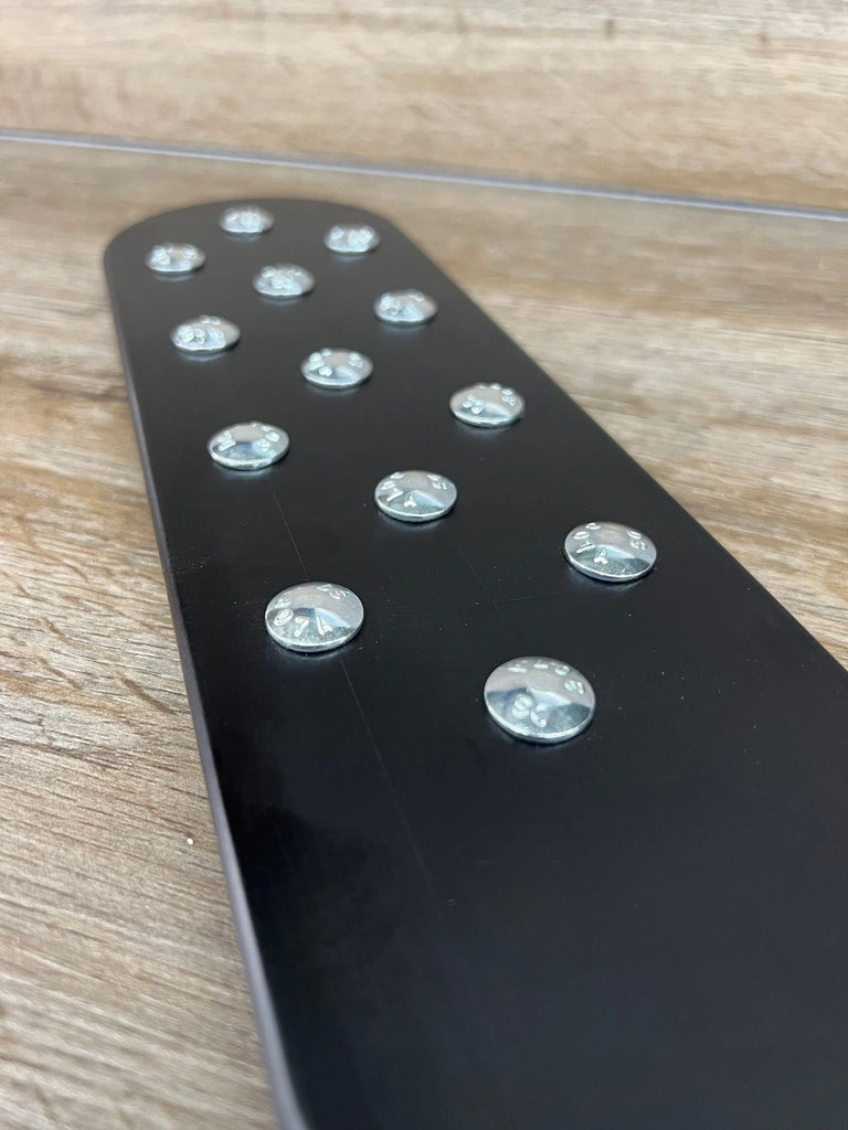 Black Beauty Spanking Paddle in Anodized Aluminum