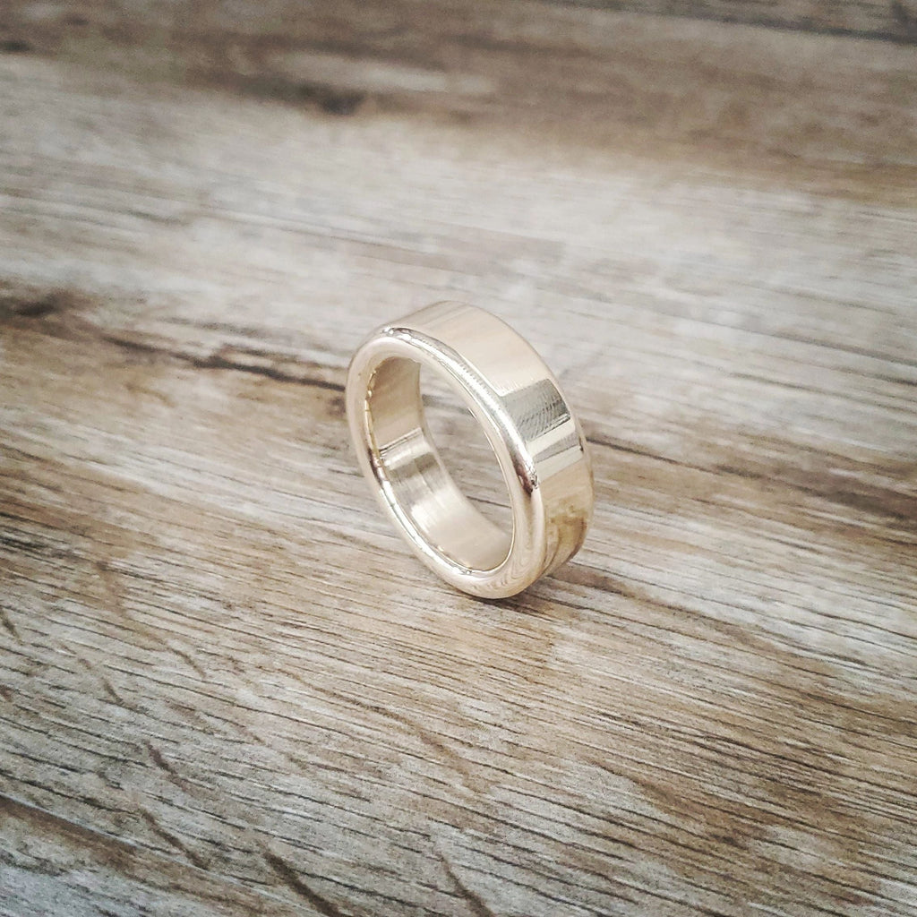 Shinny Polished Solid Brass Cockring and Gland Rings, Penis Enhancer Ring Gold Color