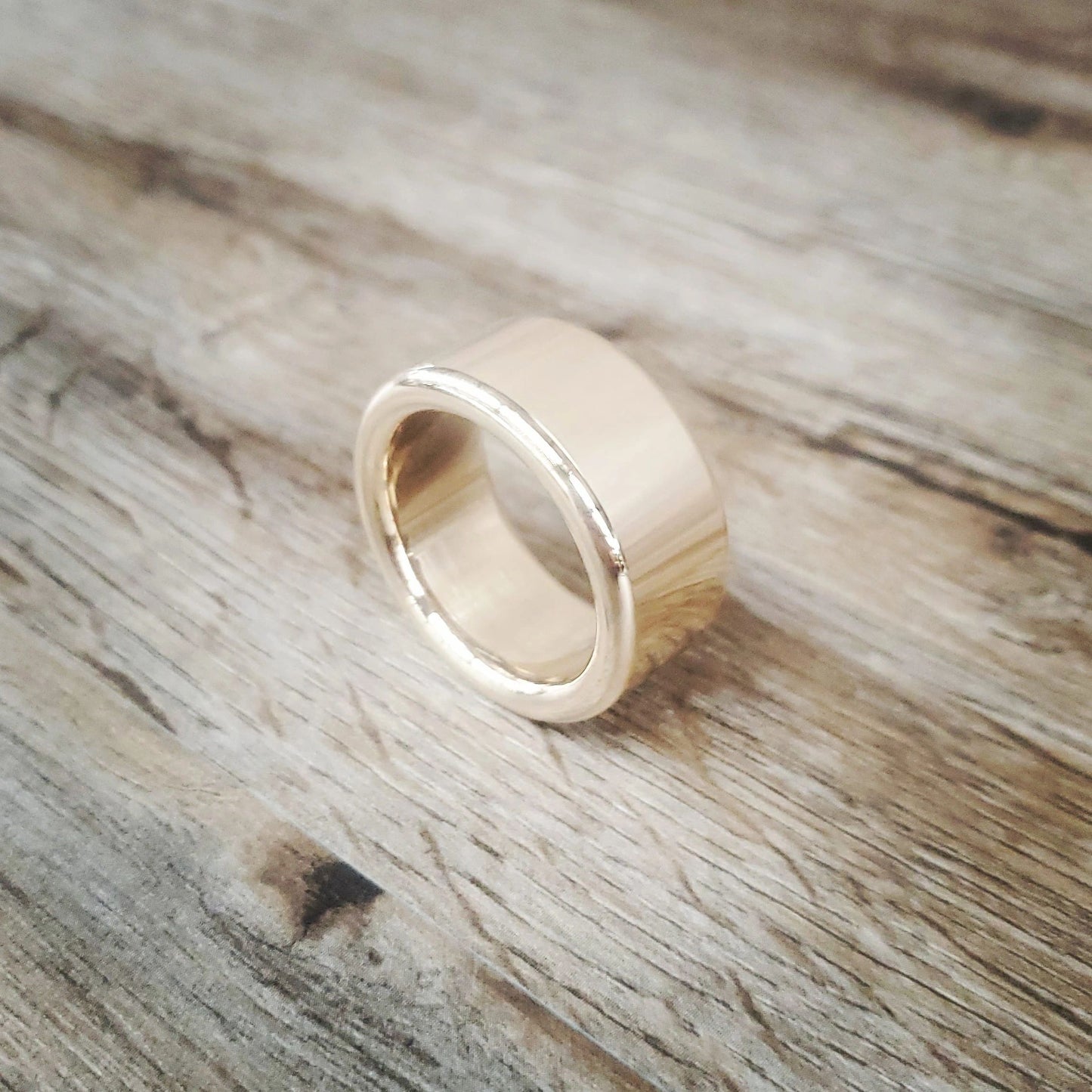 Shiny Polished Solid Brass Cockring and Gland Rings, Penis Enhancer Ring Gold Color