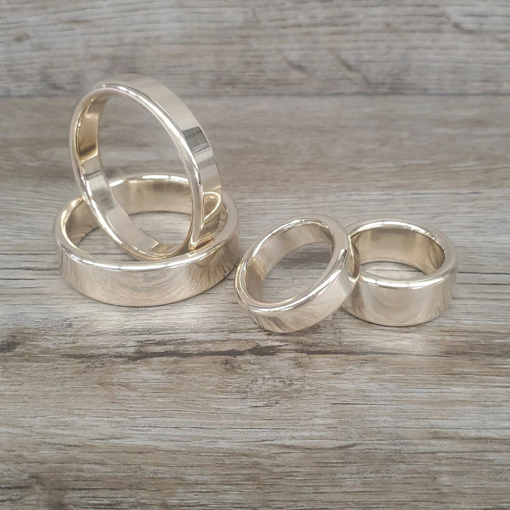 24K Gold Plated Cockring & Glans Ring - Narrow & Wide Design Style