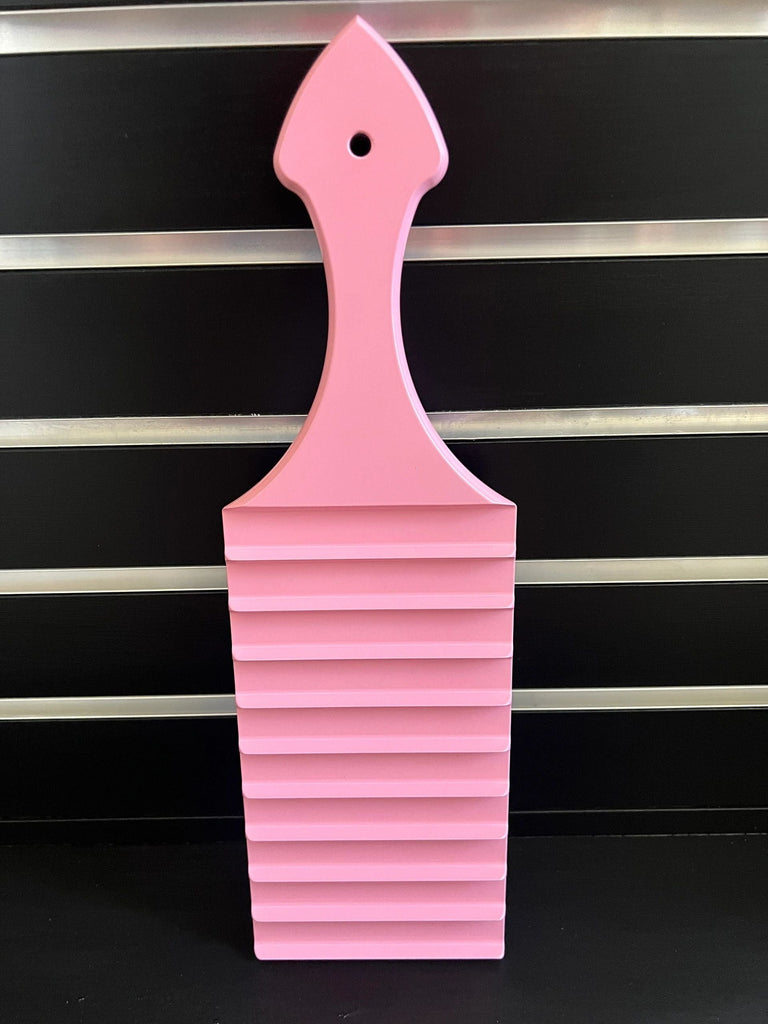 Devil's Accomplice Spanking Paddle in Pink Alumimum