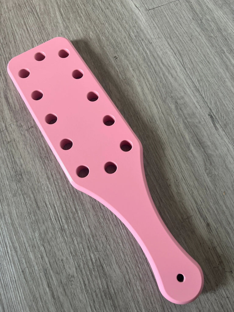 Pretty in Pink El Jefe Aluminum Spanking Paddle Frat Impact Device