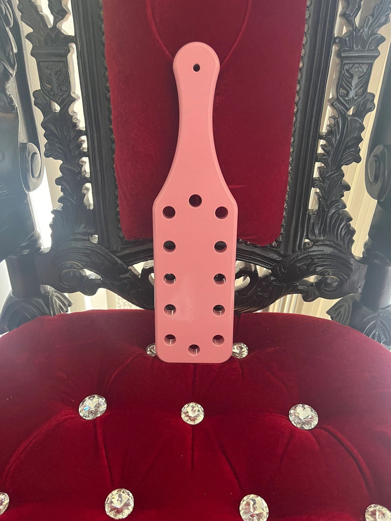 Pretty in Pink El Jefe Aluminum Spanking Paddle Frat Impact Device