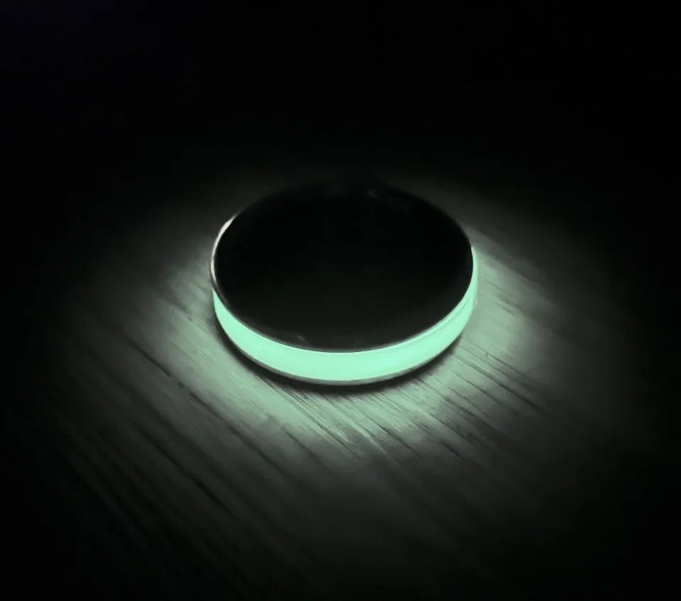 Lumiglo Style Glow in the Dark Cockring in Aluminum