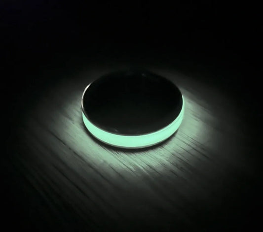 Lumiglo Style Glow in the Dark Cockring in Aluminum