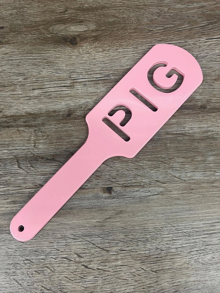 PIG Cutout Aluminum Spanking Paddle (12
