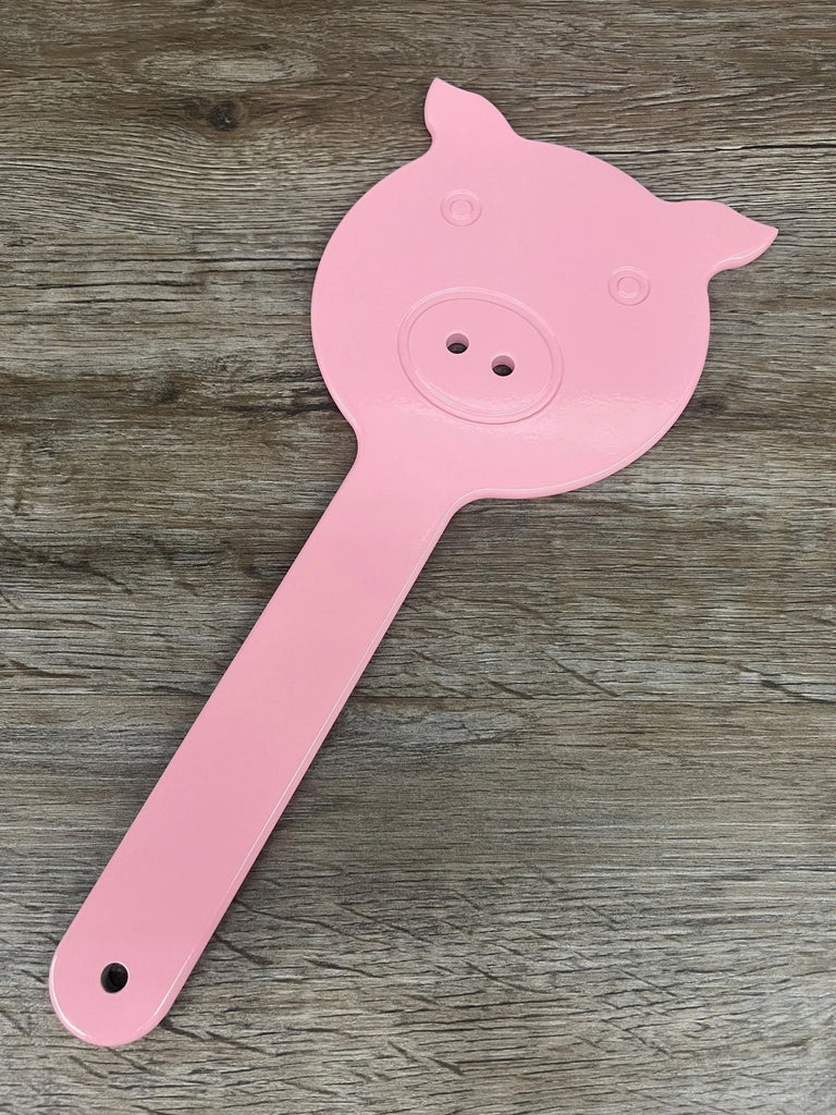 Pink Piggy Pig Face Aluminum Spanking Paddle Oink Pretty in Pink Collection Porker