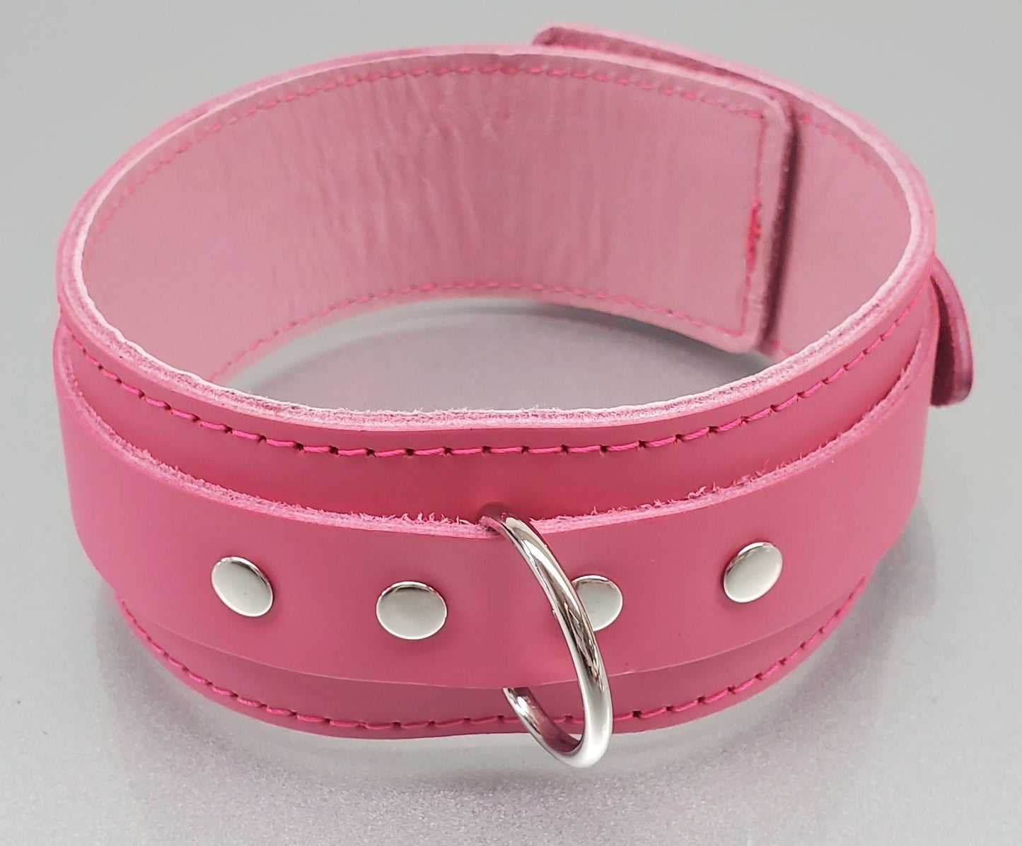Leather D-Ring Collar Restraint (2" Wide)