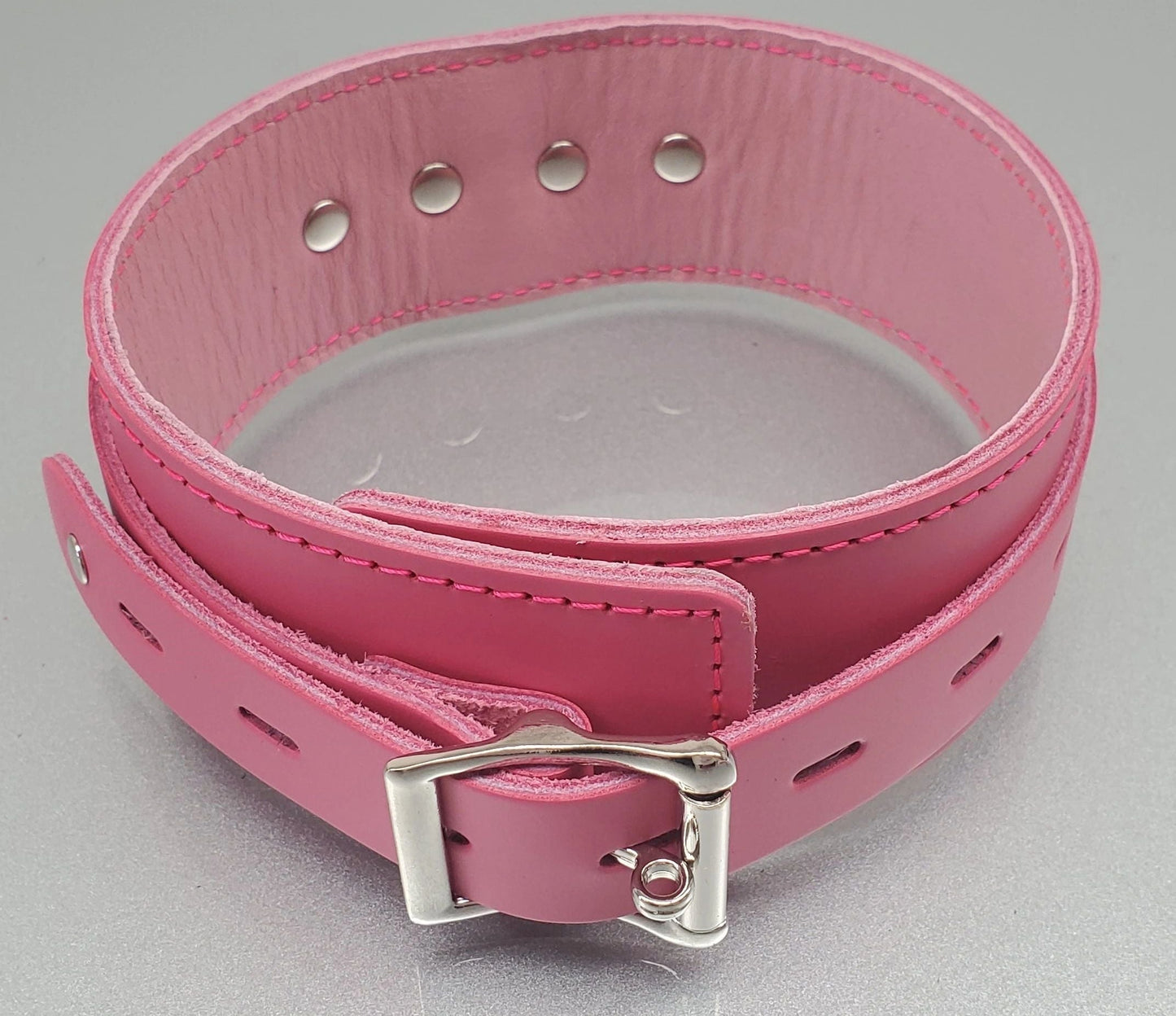 Leather D-Ring Collar Restraint (2" Wide)