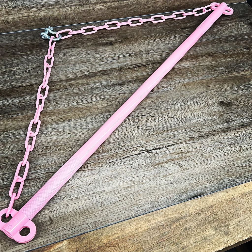 Pretty in Pink Full Size Suspension Bar BDSM Bondage Spreader Hanging Restraint