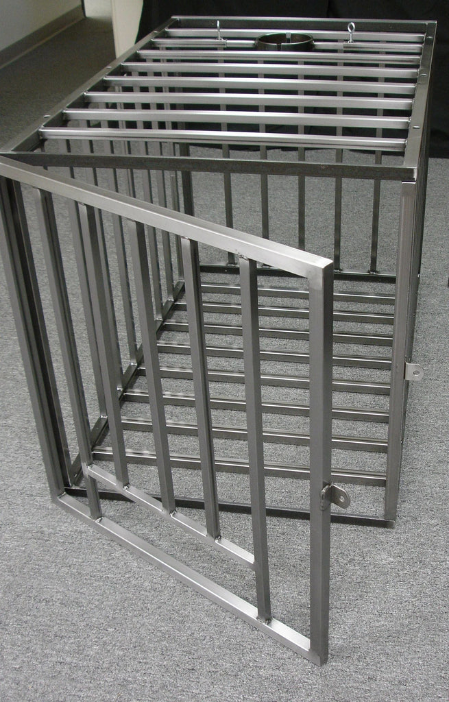 Puppy Cage / Jail Cell - BDSM Bondage - 100% steel - Made in the USA - Slave Cage Restraints Powder Coated