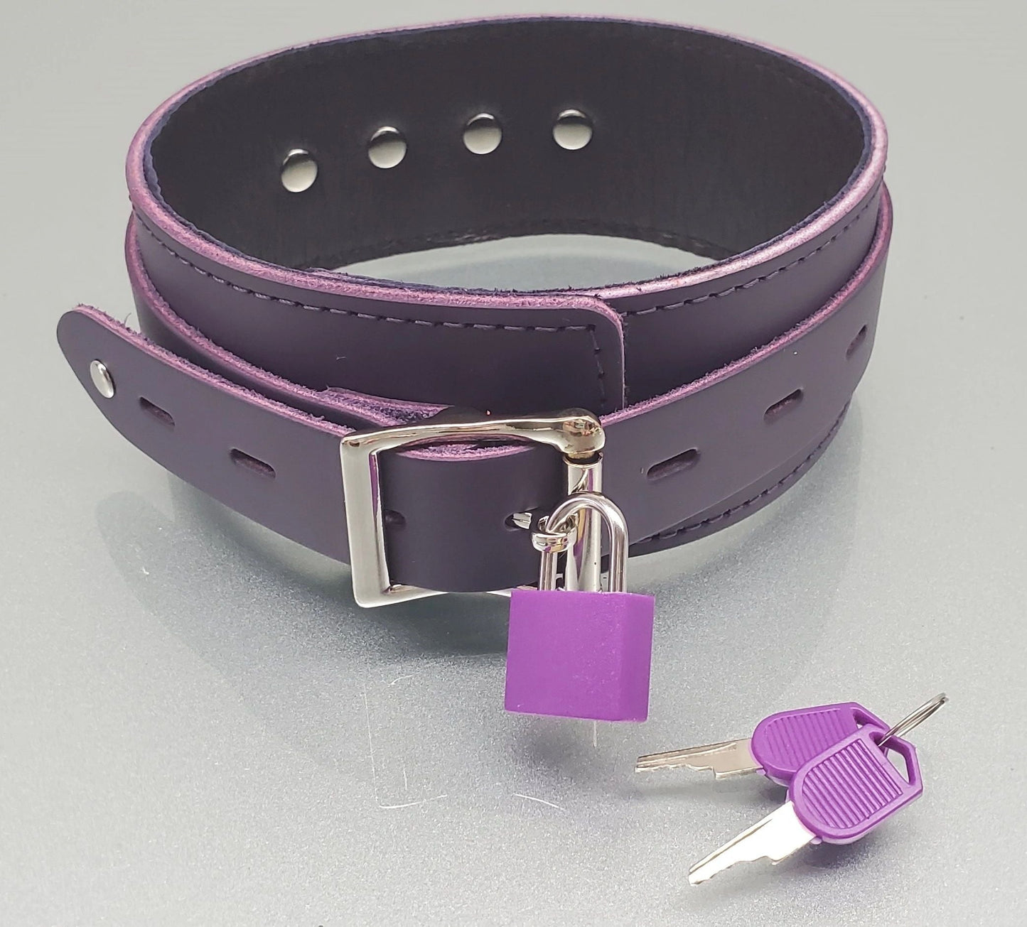 Leather D-Ring Collar Restraint (2" Wide)