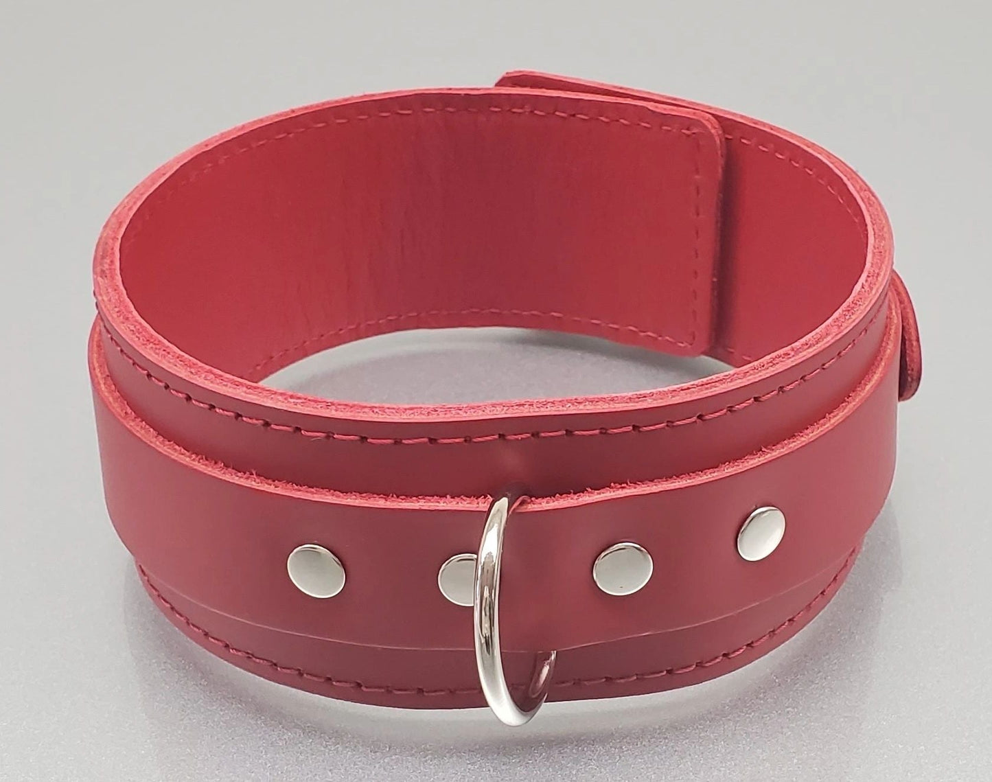 Leather D-Ring Collar Restraint (2" Wide)