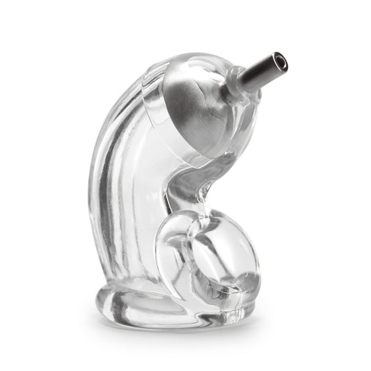 Shock Lock Silicone Urinal Cock Cage Chastity CBT