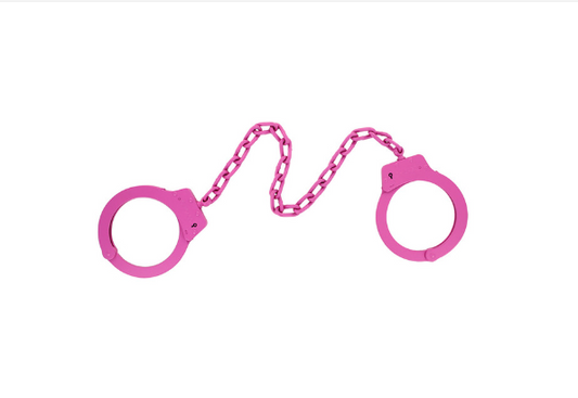 Pink Sissy 100% Authentic Police Leg Cuffs Handcuffs (Copy)