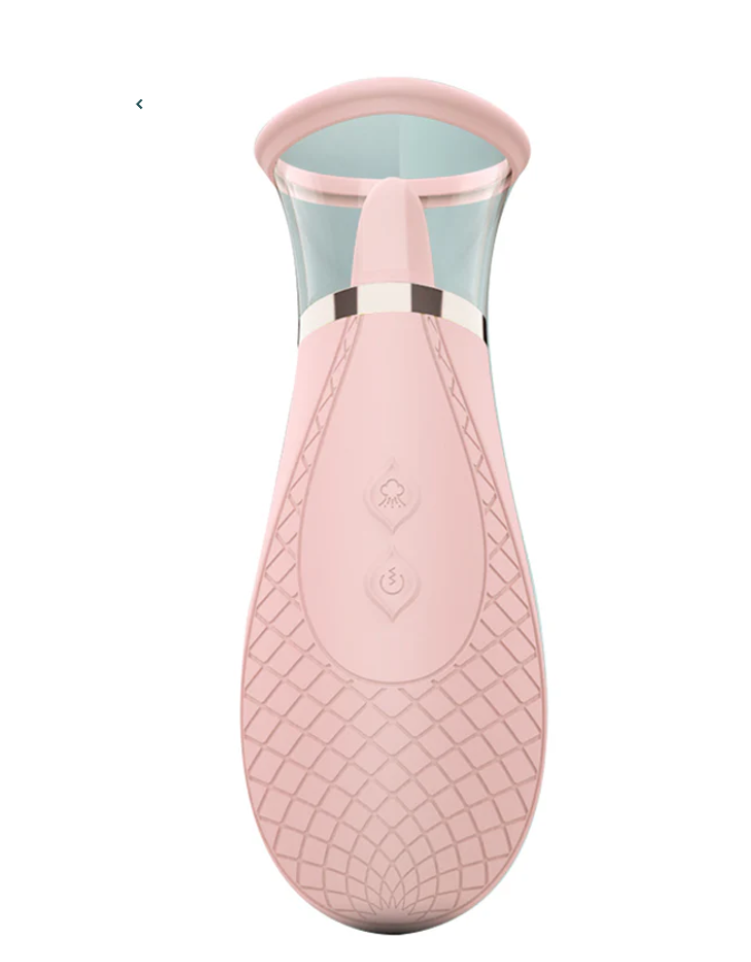 Honey Pistil Tongue Licking Sucking Pussy Pump Vibrator (Green or Pink)