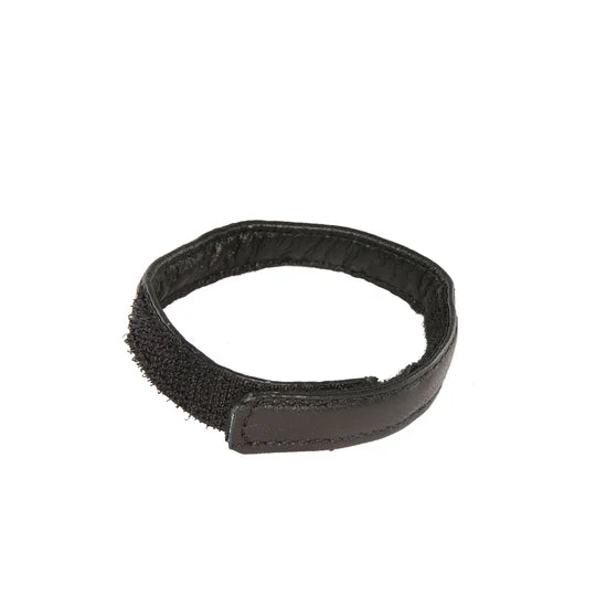 Black Leather Velcro Cockring