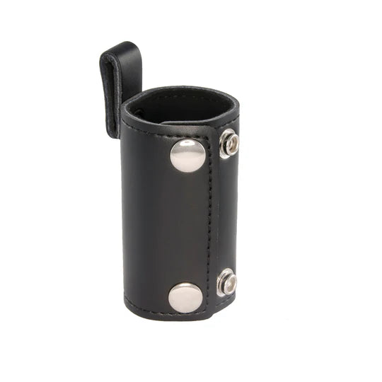 3" Black Leather Ball Stretcher w/Snap Tab for Additional Weights