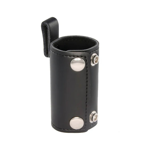 3" Black Leather Ball Stretcher w/Snap Tab for Additional Weights