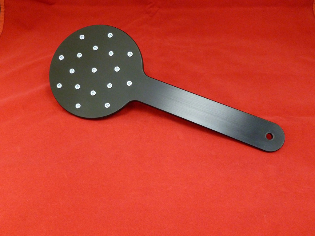 Porcupine Spike Style Spanking Paddle in Aluminum