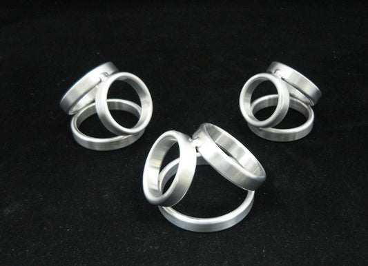 Custom Sized Super Tri Rings Cock Cage in Aluminum