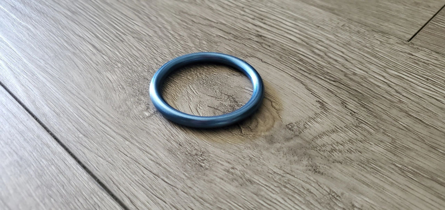Round Style Cockring in Anodized Aluminum