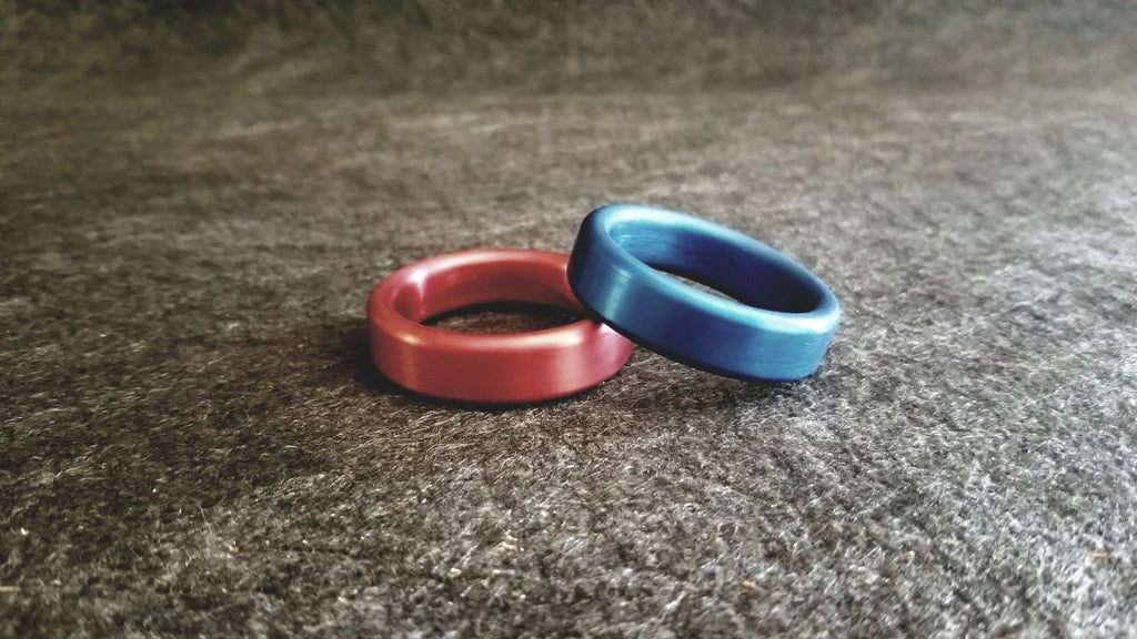Custom Engraved Personalized Glans Ring Cockring in Anodized Aluminum