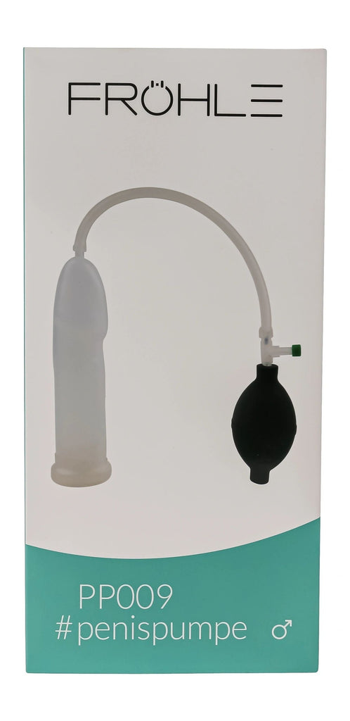 Frohle Anatomical Penis Pump Slim Fit PP009 Cock Shape Pumping Cylinder - Made in Germany