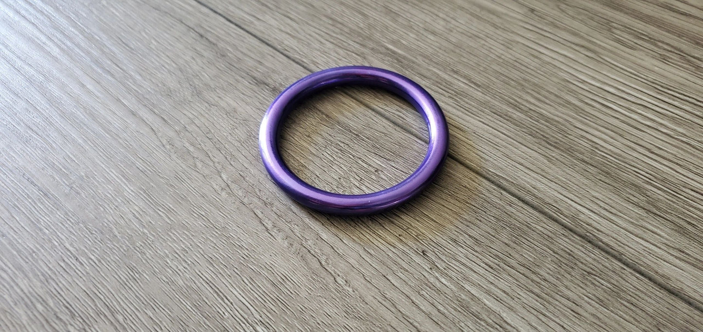 Round Style Cockring in Anodized Aluminum