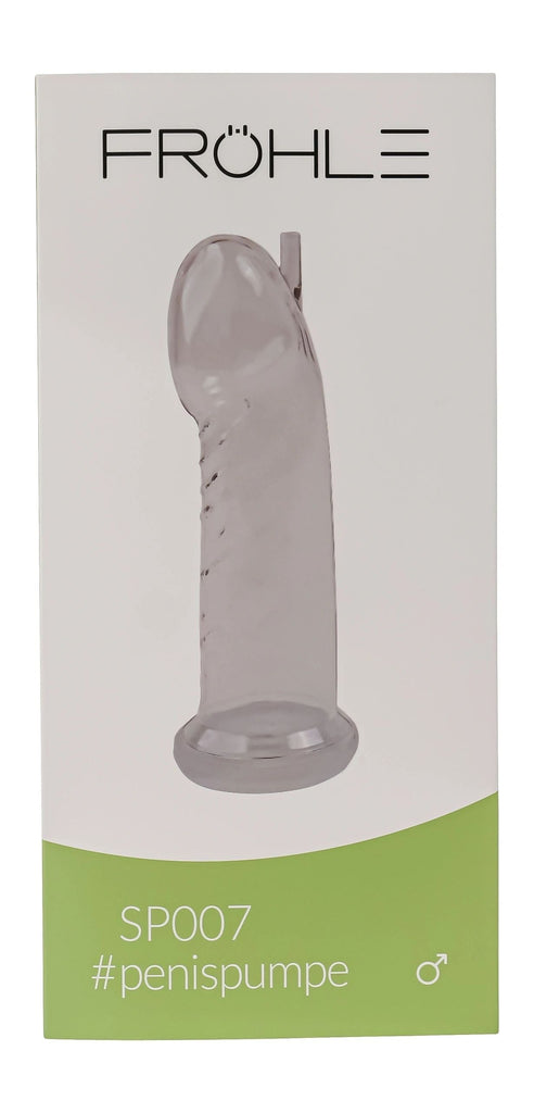 Frohle Comfort Fit Anatomical Penis Pump Cylinder SP007 Cock Shape Pumping Cylinder - Made in Germany