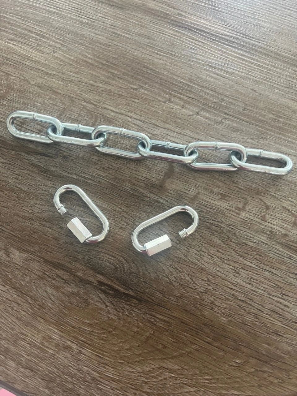 Connector Chain with Quick Links Clip for Bondage Spreader Bars, Restraint Cuffs, BDSM